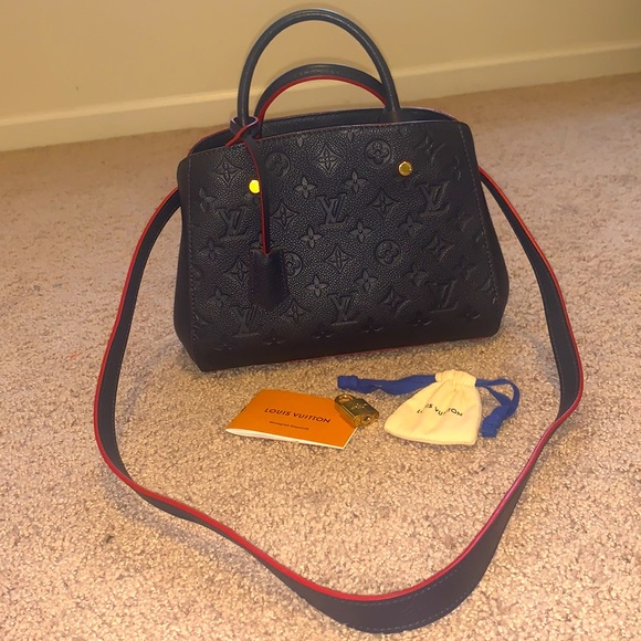 louis vuitton Empreinte Montaigne BB Marine Rouge - Picture 4 of 4